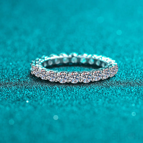 Eternity Moissanite Engagement Ring Ana - Jewelry